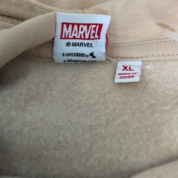 Marvel Spider-Man Tan Hoodie for Men - Picture 5 of 6